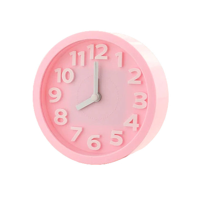 Eenvoudige ronde wekker op batterijen