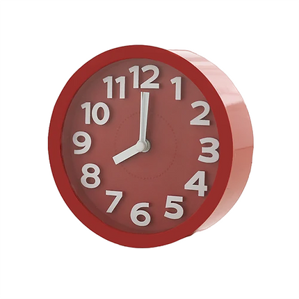 Eenvoudige ronde wekker op batterijen