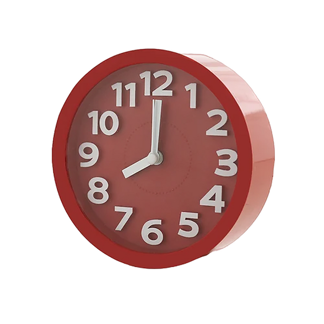 Eenvoudige ronde wekker op batterijen