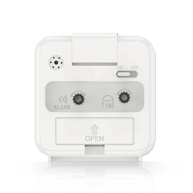 Analoge wekker met lichtgevende wijzers