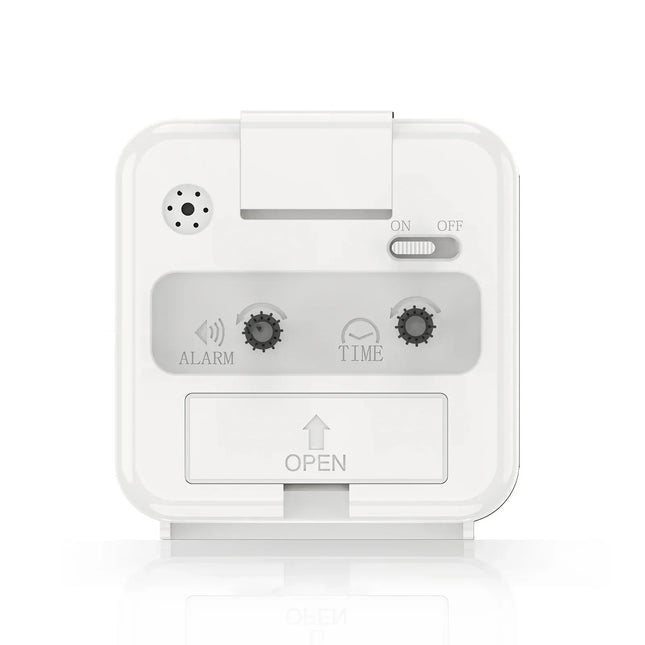 Analoge wekker met lichtgevende wijzers