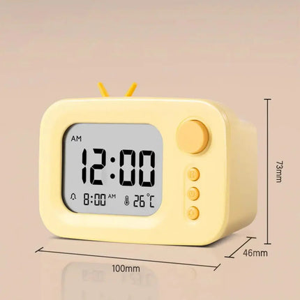 Design wekker in retro tv-stijl