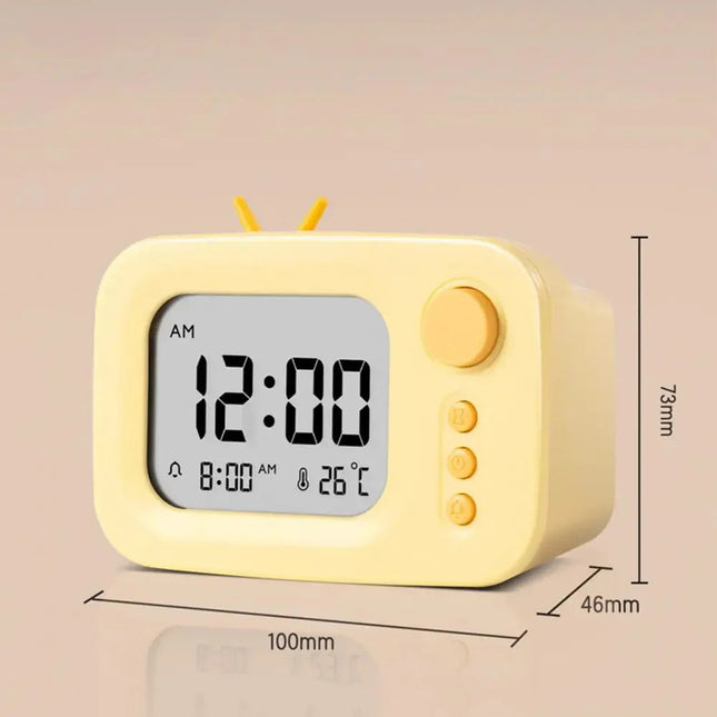 Design wekker in retro tv-stijl