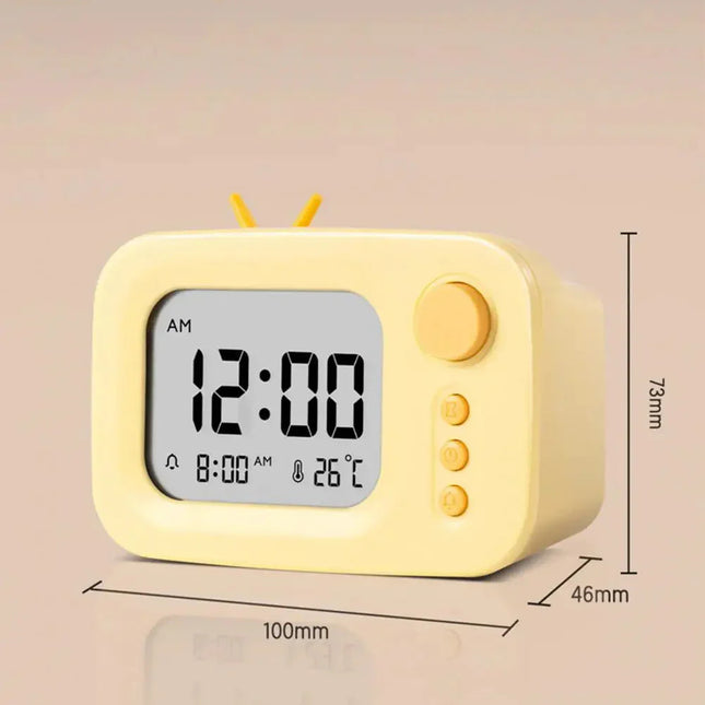 Design wekker in retro tv-stijl