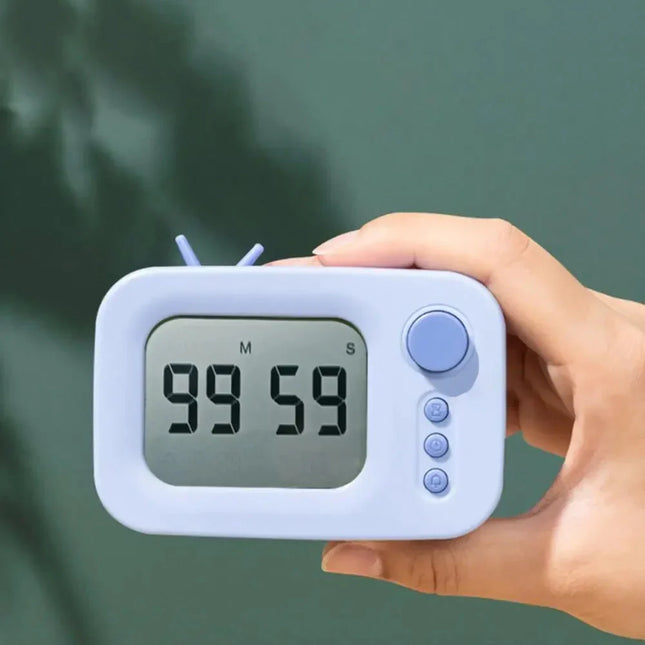 Design wekker in retro tv-stijl