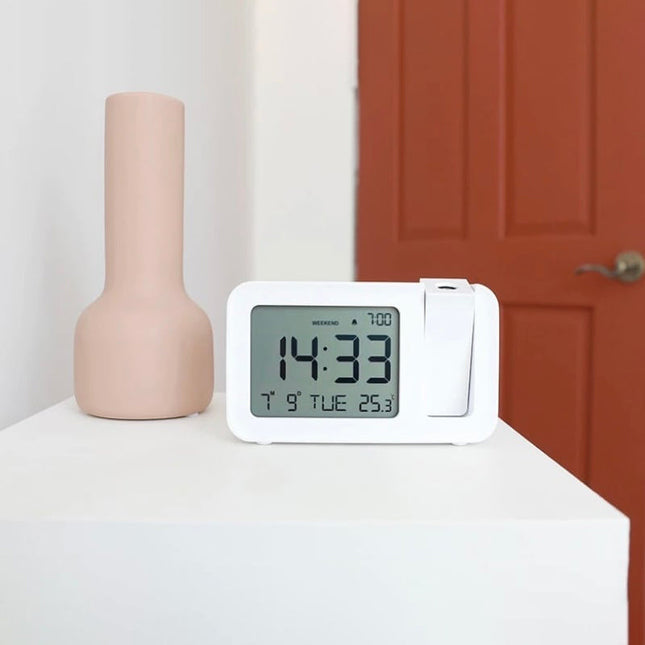 Digitale wekker met tijdprojectie