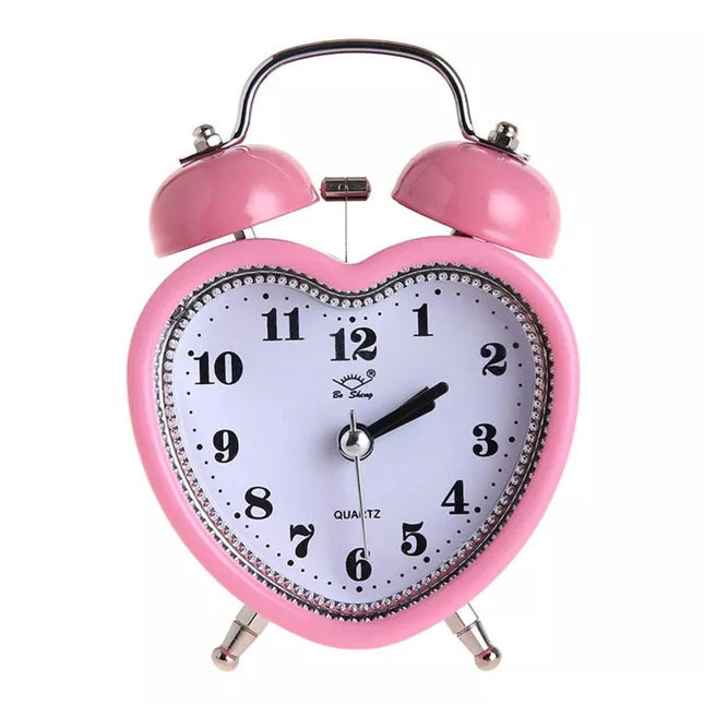 Hartvormige wekker met luid alarm