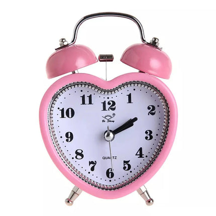 Hartvormige wekker met luid alarm