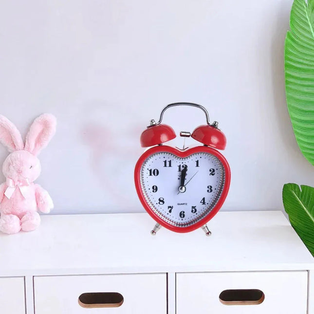 Hartvormige wekker met luid alarm