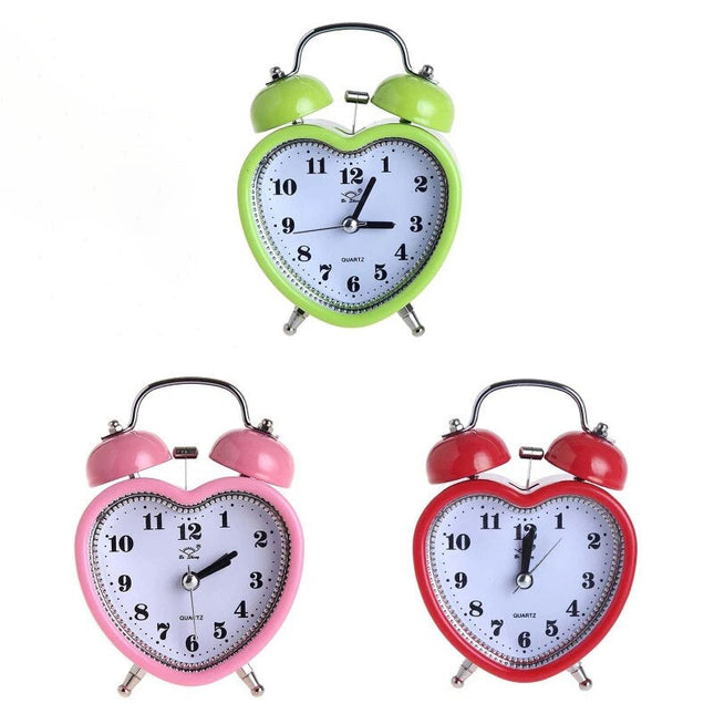 Hartvormige wekker met luid alarm