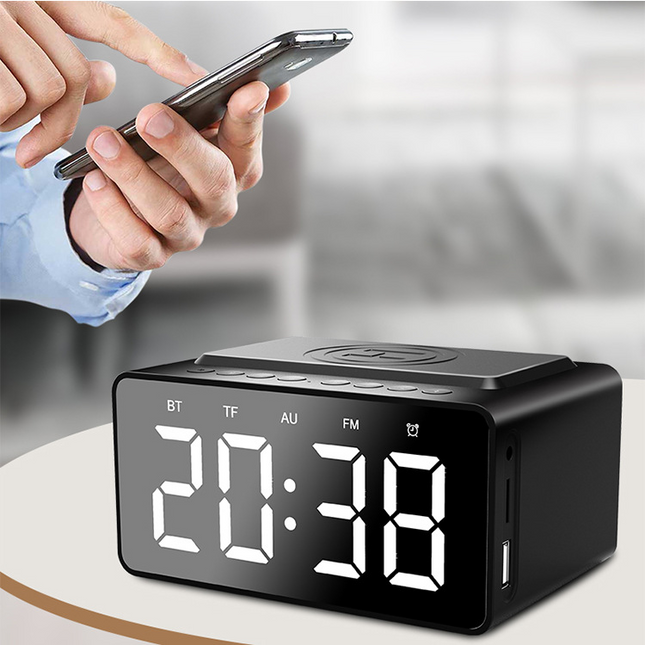 Digitale wekker met bluetooth speaker