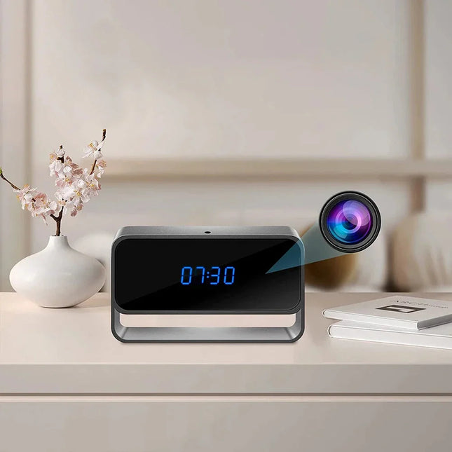 Wekker met verborgen camera nachtzicht
