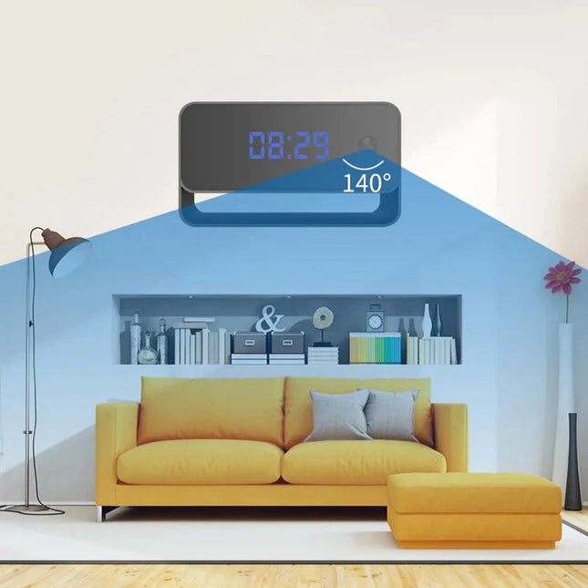 Wekker met verborgen camera nachtzicht