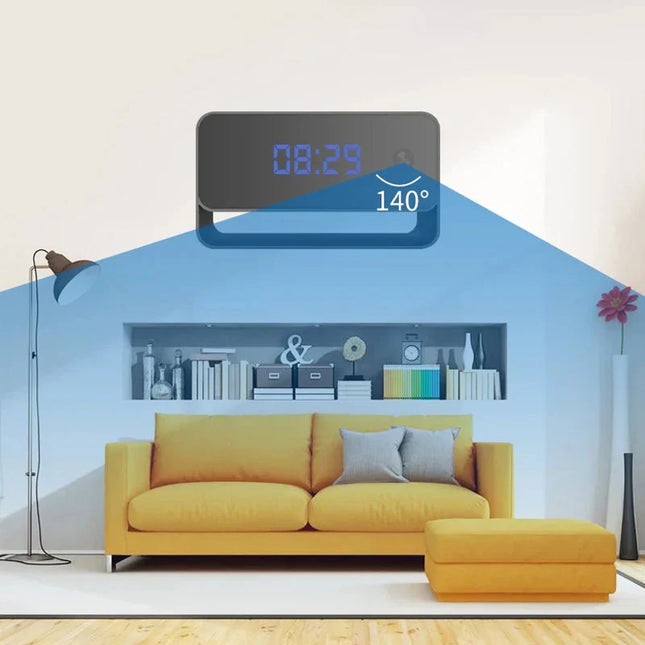 Wekker met verborgen camera nachtzicht