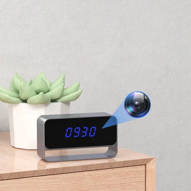 Wekker met verborgen camera nachtzicht