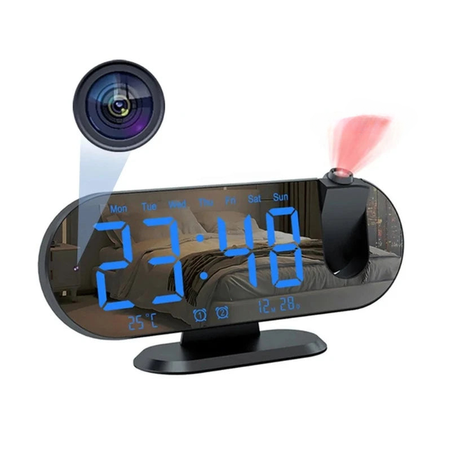 Wekkerradio met verborgen wifi camera
