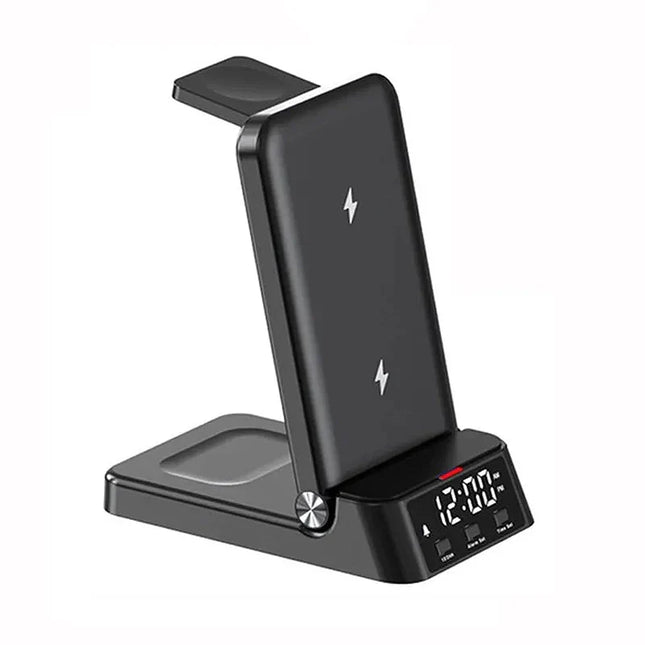 Wekker met draadloze oplader voor smartphone