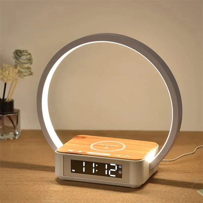 Design wekker met lamp en inductielader