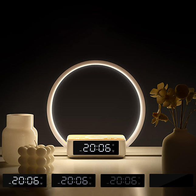 Design wekker met lamp en inductielader