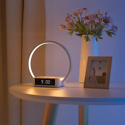 Design wekker met lamp en inductielader