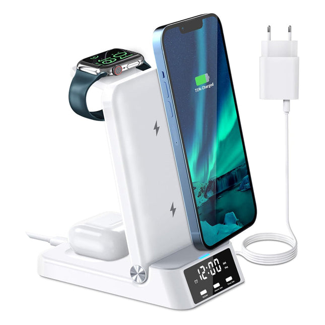 Opvouwbare inductielader met wekkerfunctie