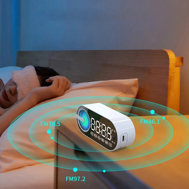 Digitale wekkerradio met sfeerverlichting