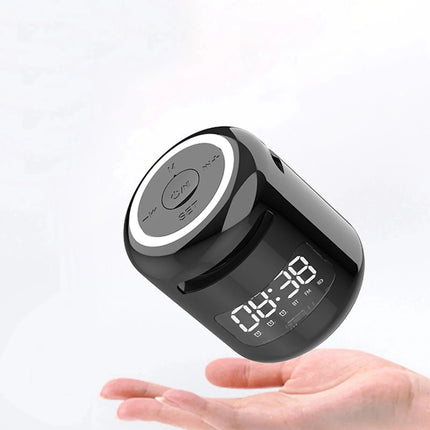 Zwarte draagbare wekker met Bluetooth