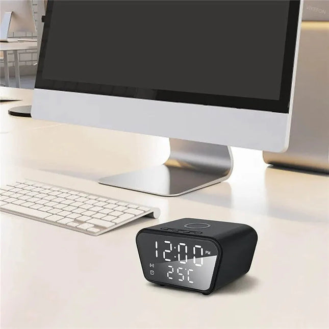 Digitale wekker met draadloze oplader