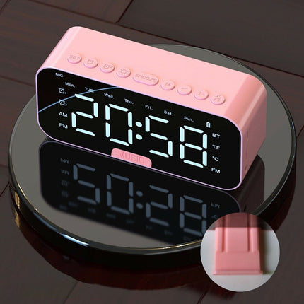 Roze digitale wekker met Bluetooth
