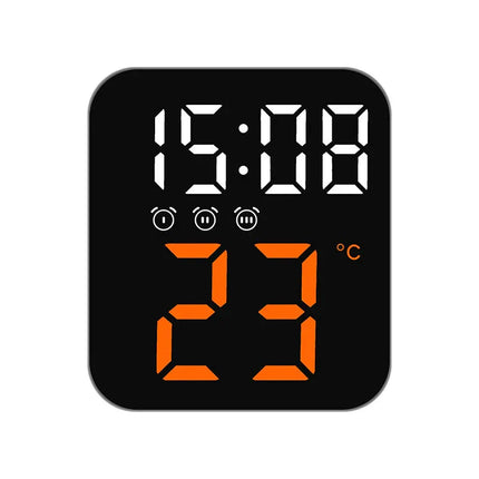 Digitale reiswekker met oranje LED