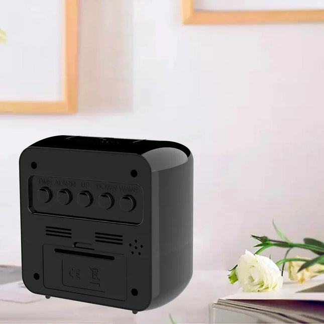 Compacte wekker met datum en temperatuur