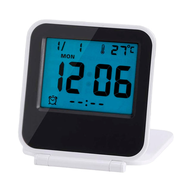 Compacte digitale reiswekker op batterijen