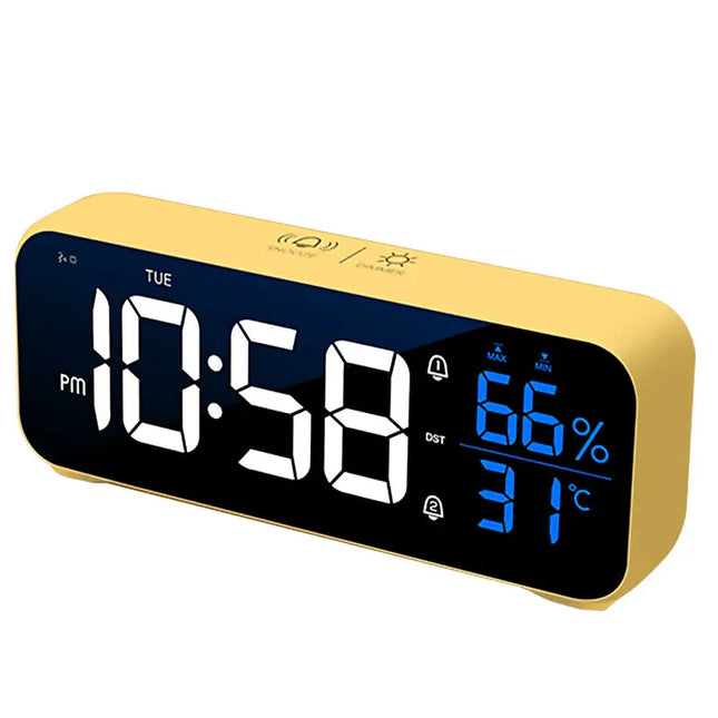 Design digitale wekker met temperatuur