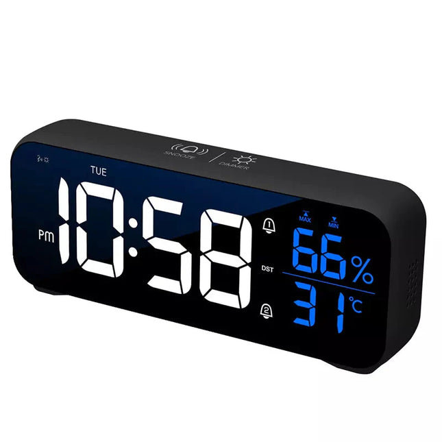 Design digitale wekker met temperatuur