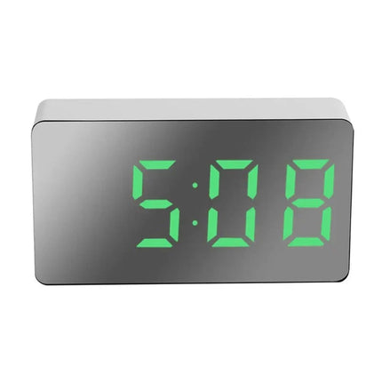 Simpele digitale wekker met spiegeldisplay