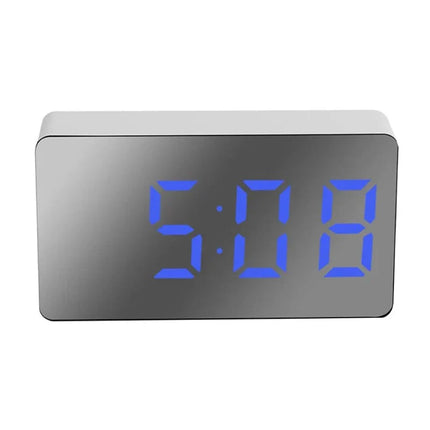 Simpele digitale wekker met spiegeldisplay