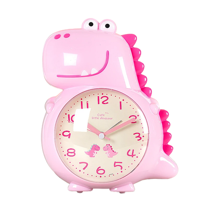 Analoge dino kinderwekker met wijzers