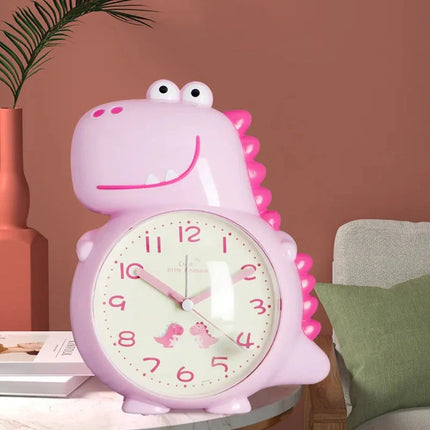 Analoge dino kinderwekker met wijzers