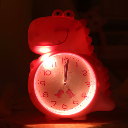 Analoge dino kinderwekker met wijzers