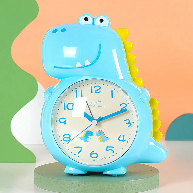 Blauwe analoge dinosaurus kinderwekker