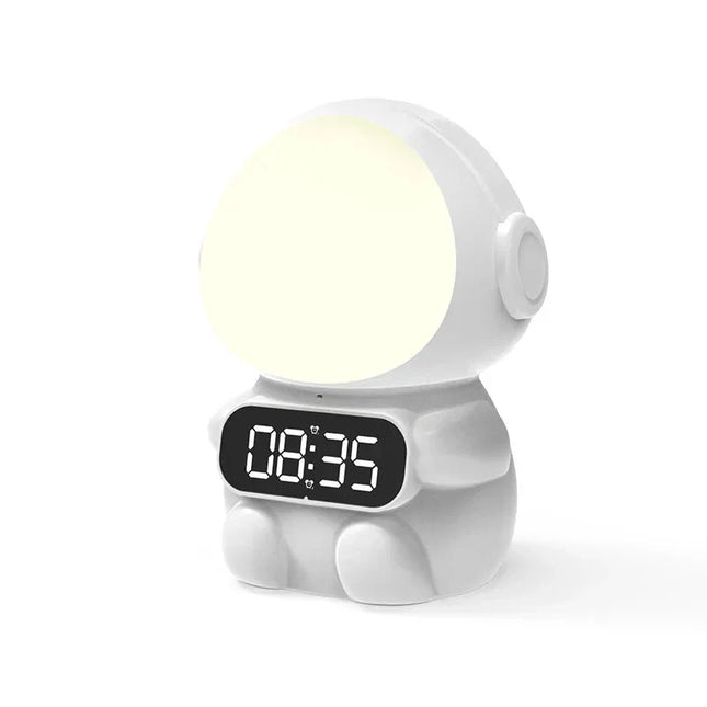 Kinderwekker astronaut met ingebouwd nachtlampje