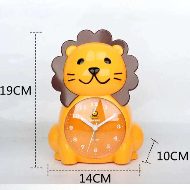 Analoge kinderwekker in de vorm van leeuw