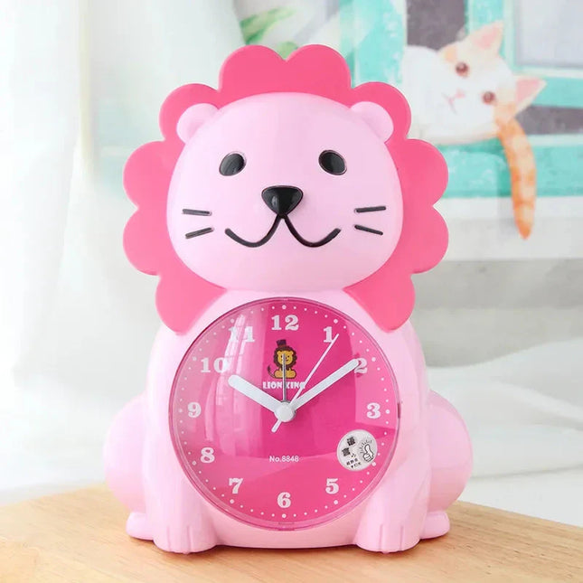 Analoge kinderwekker in de vorm van leeuw
