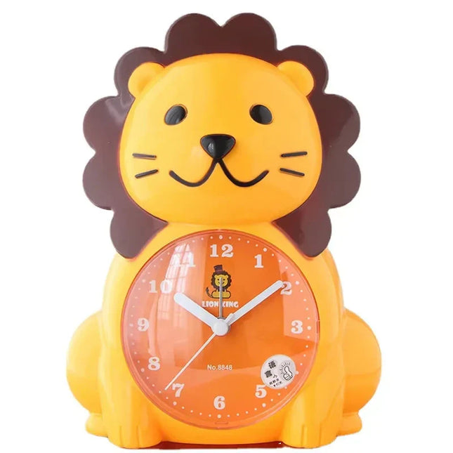Analoge kinderwekker in de vorm van leeuw
