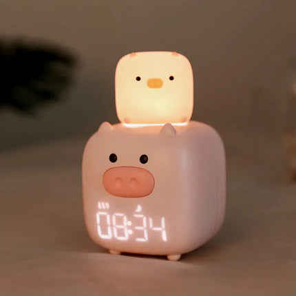 Roze varken wekker voor kinderen