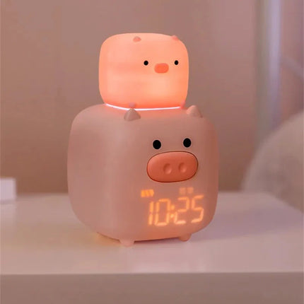 Roze varken wekker voor kinderen