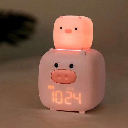 Roze varken wekker voor kinderen