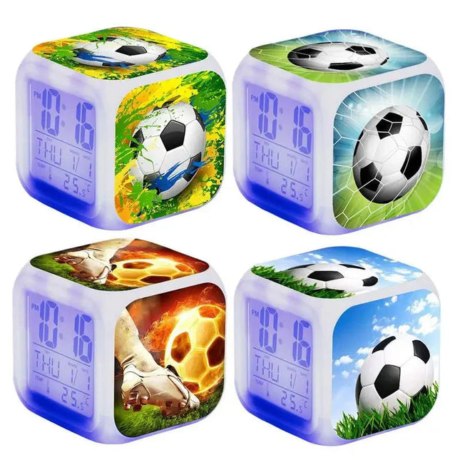 Digitale voetbal wekker met licht