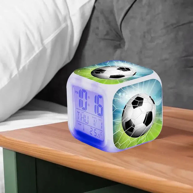 Digitale voetbal wekker met licht