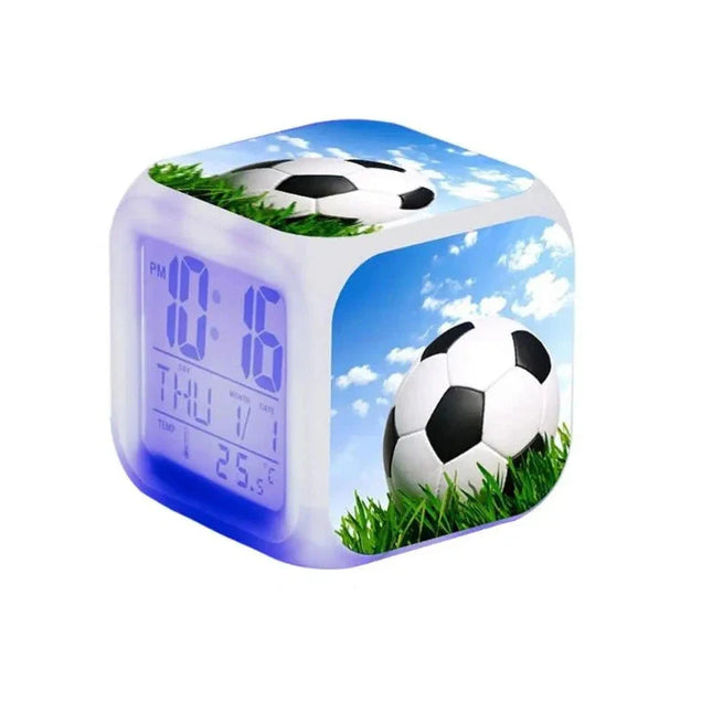 Digitale voetbal wekker met licht